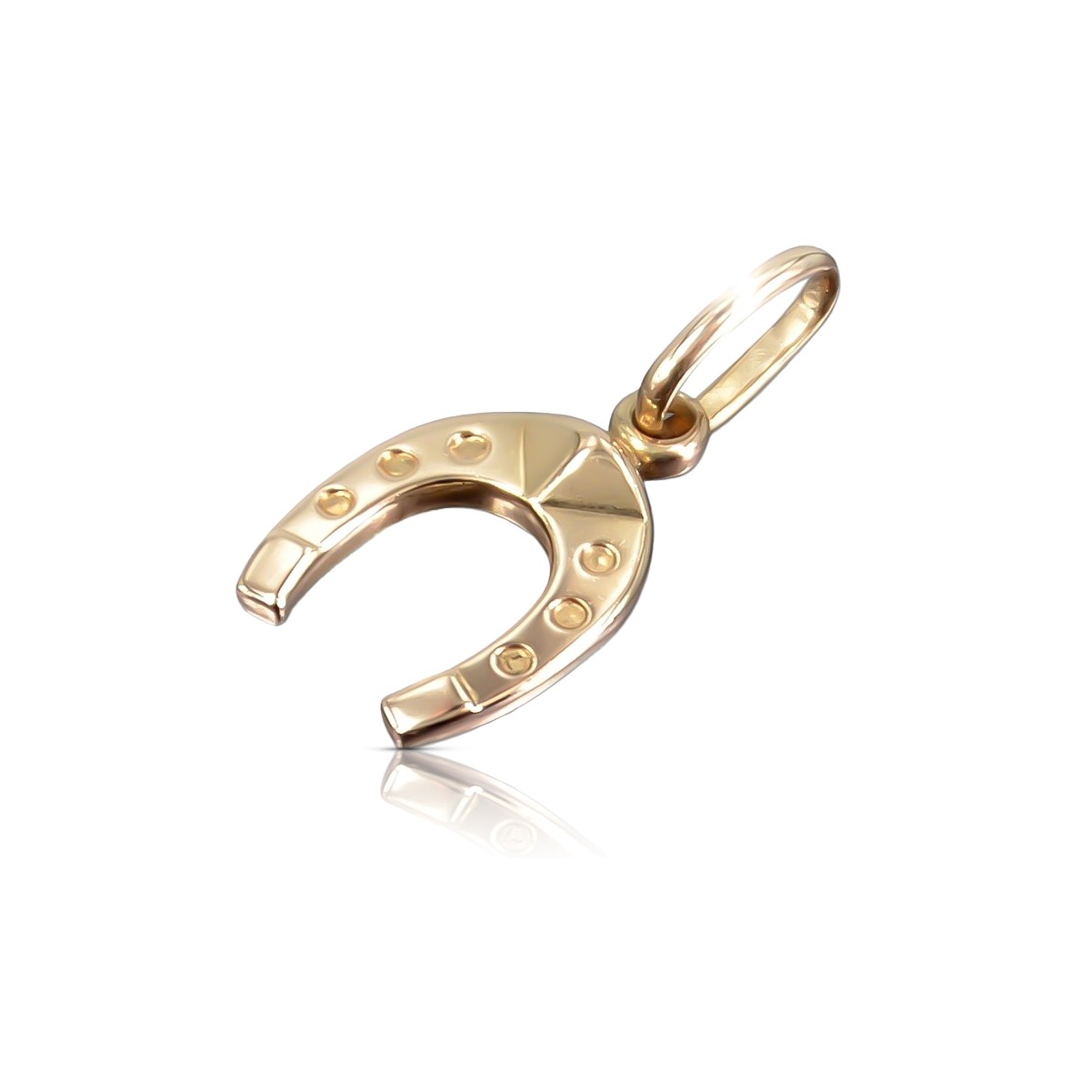 "Bijou d'Exception: Pendentif Horseshoe Vintage en Or Rose 14 Carats, Pas de Pierres" vpn006