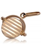 "No Stones, Pure 14K Rose Gold - Vintage Circle Pendant" vpn032