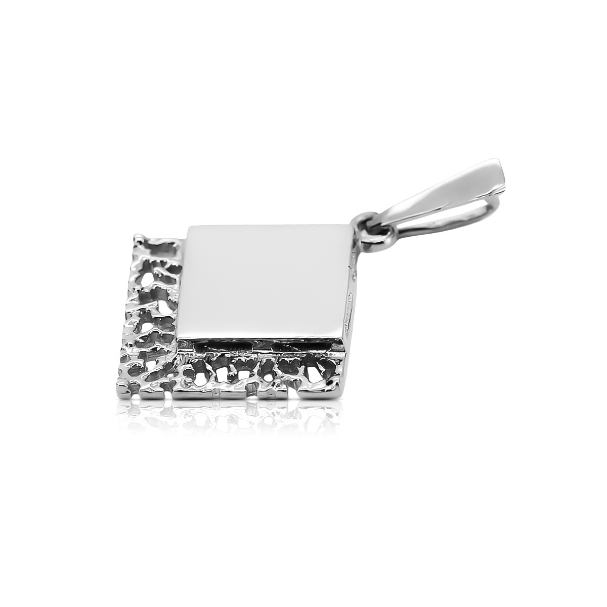 Argent soviétique russe 925 URSS Pendentif feuille vintage vpn041s