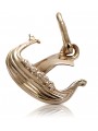 "Bijou unique : Pendentif de bateau vintage en or rose 14 carats, Pas de pierres" vpn044