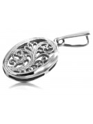 Vintage silver 925  Vintage oval pendant vpn088s