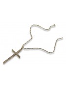 Catholic Cross & Anchor 14k gold chain ctc029y&cc008yw