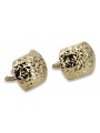 Pendientes de oro de 14k ★ https://zlotychlopak.pl/es/ ★ Oro fino 585 333 Barato!