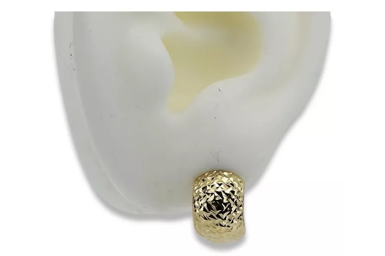 Pendientes de oro de 14k ★ https://zlotychlopak.pl/es/ ★ Oro fino 585 333 Barato!