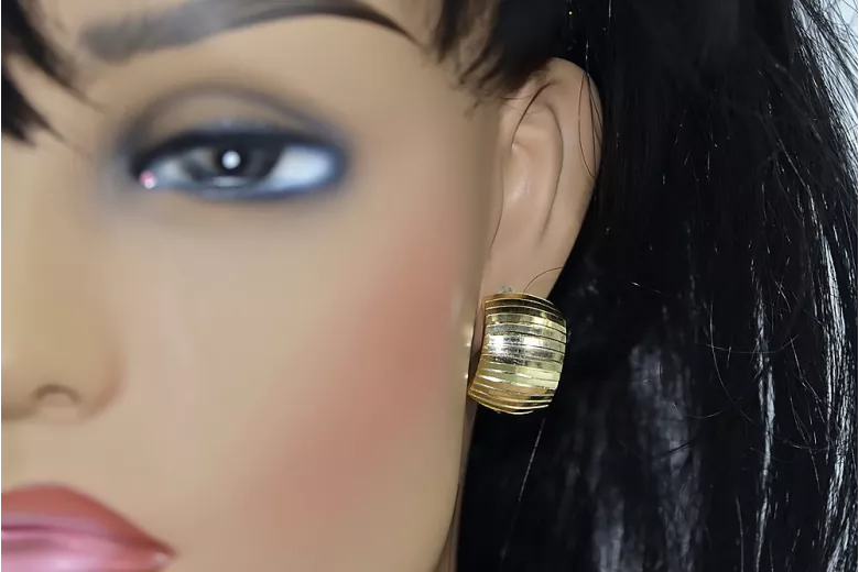 Gold earrings ★ zlotychlopak.pl ★ Gold sample 585 333 Low price!