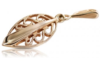 Bezcenny Wyrób Vintage z Różowego Złota 14k 585 Bez Kamieni vpn081