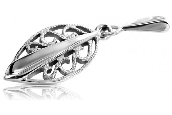 Vintage silver 925  Vintage leaf pendant vpn081s