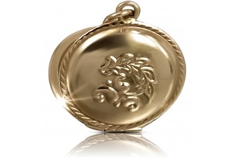 "Pendentif d'Époque en Or Rose 14k 585, Sans Gemmes" vpn001