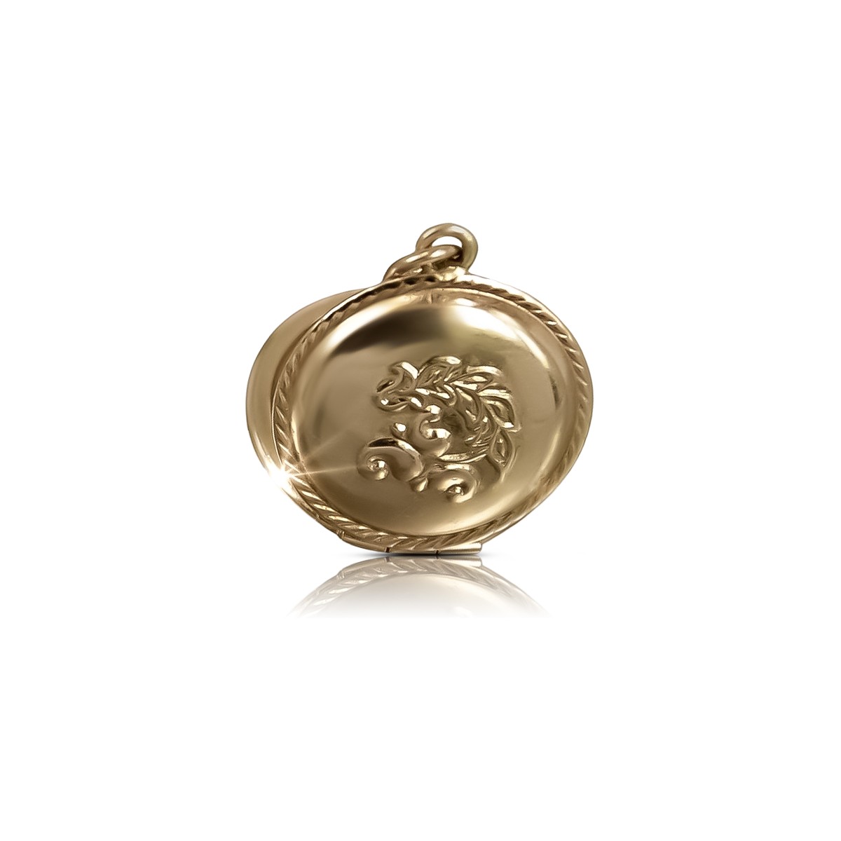 "Pendentif d'Époque en Or Rose 14k 585, Sans Gemmes" vpn001