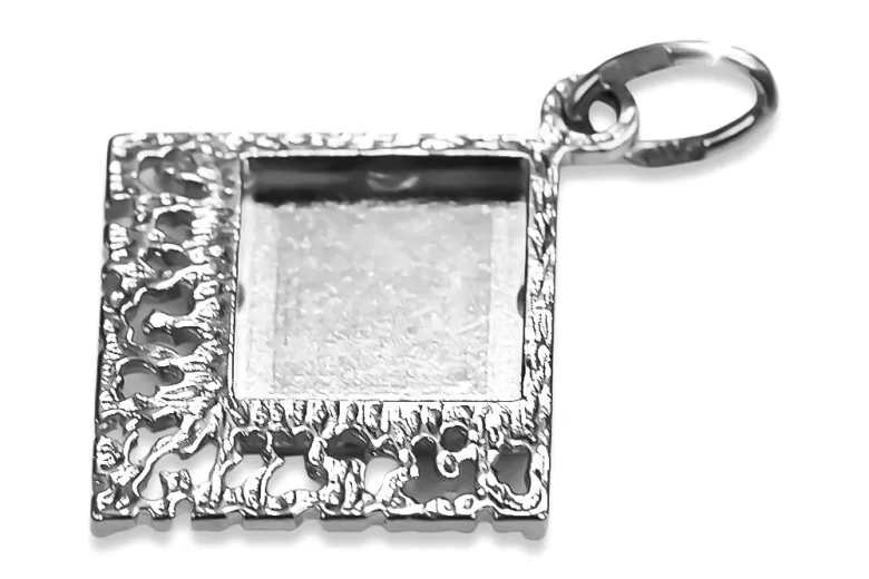 Argent soviétique russe 925 URSS Pendentif feuille vintage vpn041s