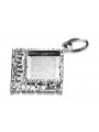 Argent soviétique russe 925 URSS Pendentif feuille vintage vpn041s