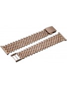 Pulsera de reloj de hombre rosa rosa rusa 14k 585 de oro mbw003r