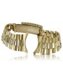 Pulsera de reloj estilo Rolex de hombre de oro amarillo de 14k mbw016y