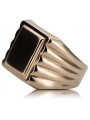 Anillo de sello de oro masculino 14k 585. Oro ruso vs034