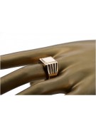 Anillo de sello de oro masculino 14k 585. Oro ruso vs034