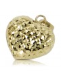 Pendentif ★ coeur en or zlotychlopak.pl ★ Echantillon d’or 585 333 prix bas