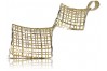 "Pendiente contemporáneo de oro amarillo italiano con detalles en oro blanco de 14 quilates" cpn001yw
