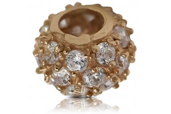 14 Karat 585 Roségold Vintage Ball Anhänger cpc051r