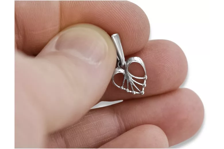 Vintage silver 925  Vintage heart pendant vpn076s