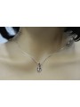 Russe soviétique argent 925 URSS Pendentif coeur vintage vpn076s