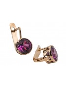 "Exquisite Amethyst Vintage-Roségold 14 Karat Ohrstecker" vec107