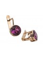 "Exquisite Amethyst Vintage-Roségold 14 Karat Ohrstecker" vec107