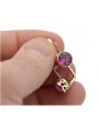 "Exquisite Amethyst Vintage-Roségold 14 Karat Ohrstecker" vec107