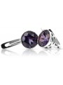 copie de Boucles d'oreilles en argent Vintage Rozyskie Vintage 925 avec Alexandrite vec002s