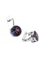 copie de Boucles d'oreilles en argent Vintage Rozyskie Vintage 925 avec Alexandrite vec002s