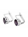 Vintage 925 Silver Alexandrite earrings vec107s