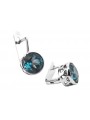 copie de Boucles d'oreilles en argent Vintage Rozyskie Vintage 925 avec Alexandrite vec107s