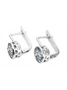 Vintage 925 Silver Zircon earrings vec107s