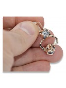 Vintage silver rose gold plated 925 Zircon earrings vec018rp