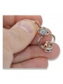 Vintage silver rose gold plated 925 Zircon earrings vec018rp