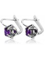 Boucles d'oreilles russes Vintage en argent 925 avec Alexandrite vec018s