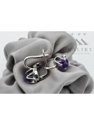 Boucles d'oreilles russes Vintage en argent 925 avec Alexandrite vec018s