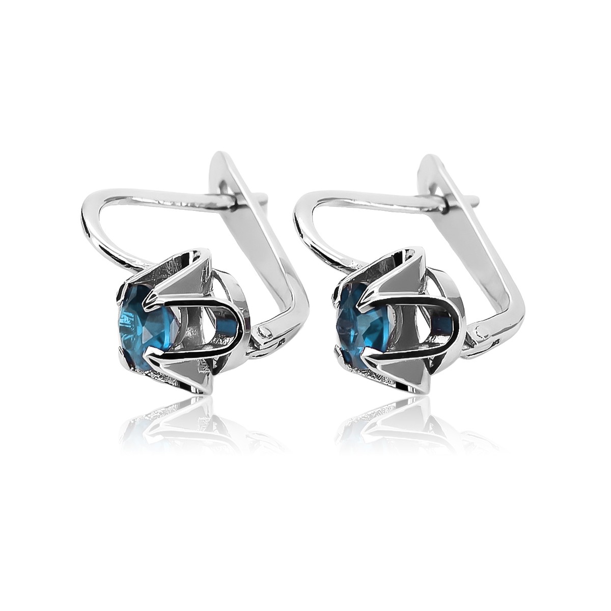 copie de boucles d'oreilles en argent russe Vintage 925 avec Alexandrite vec018s