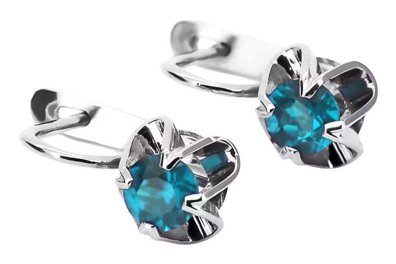 copie de boucles d'oreilles en argent russe Vintage 925 avec Alexandrite vec018s