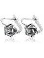 Vintage 925 Silver Zircon earrings vec018s