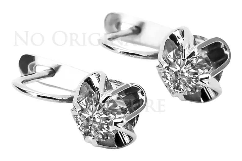 Pendientes Rusos Vintage Plata 925 Engaste vec018s