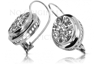 Boucles d'oreilles en or rose Argent plaqué or 925 Monture vec114rp