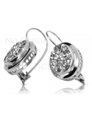 Boucles d'oreilles en or rose Argent plaqué or 925 Monture vec114rp