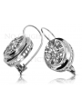 Boucles d'oreilles en or rose Argent plaqué or 925 Monture vec114rp