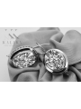 Boucles d'oreilles en or rose Argent plaqué or 925 Monture vec114rp