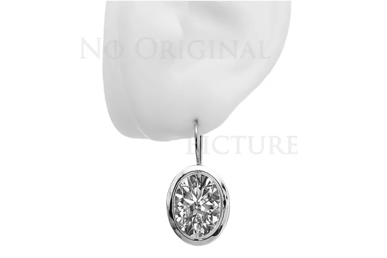 Boucles d'oreilles en or rose Argent plaqué or 925 Monture vec114rp