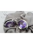 Pendientes Russian Vintage de plata 925 con Alejandrita vec114s