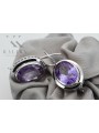 Boucles d'oreilles russes Vintage en argent 925 avec Alexandrite vec114s