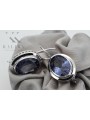 Vintage 925 Silver Sapphire earrings vec114s