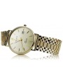 Gold men's watch Geneve ★ zlotychlopak.pl ★ Gold purity 585 333 Low Price!