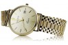 Italian Yellow 14k 585 gold men's watch Geneve mw006y&mbw001y